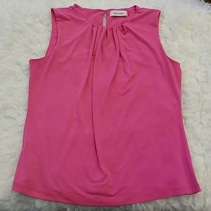 (MP) Calvin Klein Pink sleeveless Dress Top